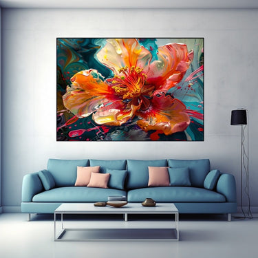 Big Abstract Flower Painting